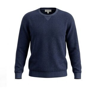 Johnnie-O Merino Wool Crewneck Sweater XXL | Navy Classic Knit Pullover